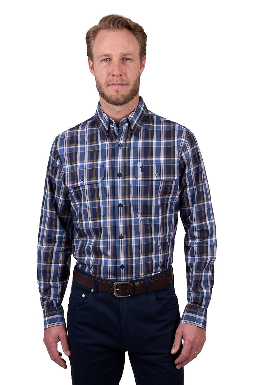 Thomas Cook Mens Adrian L/S Shirt (T5W1115032) Navy/Multi [SD]
