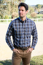 Thomas Cook Mens Adrian L/S Shirt (T5W1115032) Navy/Multi [SD]