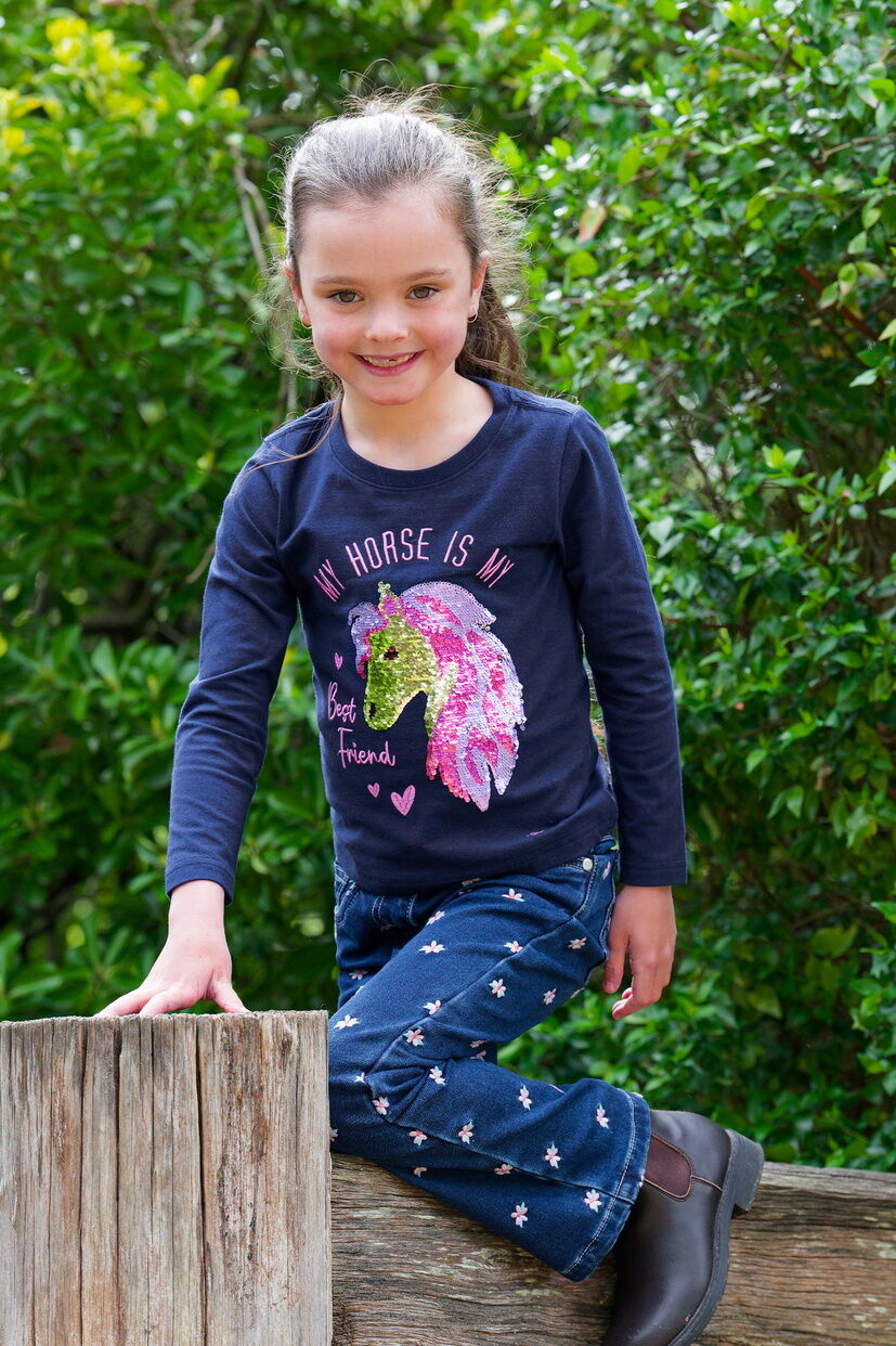 Thomas Cook Girls Lily L/S Tee (T5W5501142) Navy [SD]