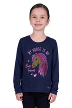 Thomas Cook Girls Lily L/S Tee (T5W5501142) Navy [SD]