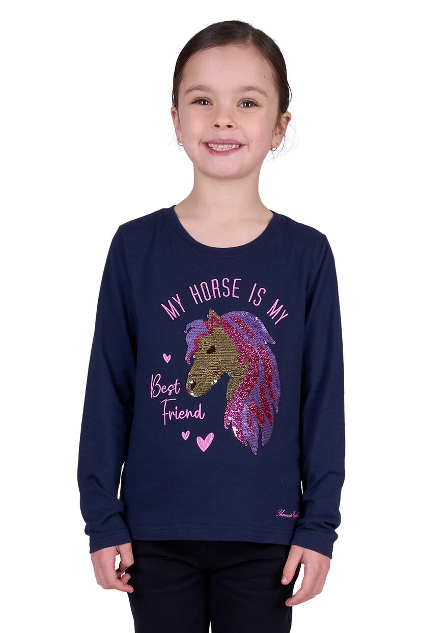 Thomas Cook Girls Lily L/S Tee (T5W5501142) Navy [SD]