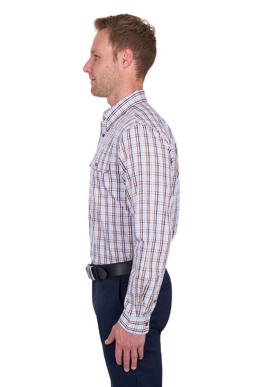 Thomas Cook Mens Scott L/S Shirt (T5S1115032) Navy/Tan