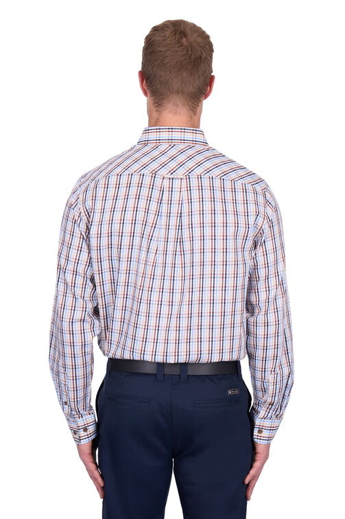 Thomas Cook Mens Scott L/S Shirt (T5S1115032) Navy/Tan