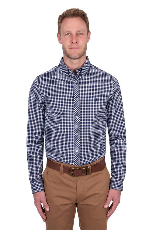 Thomas Cook Mens Jason Tailored L/S Shirt (T5S1120048) Navy