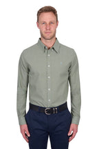 Thomas Cook Mens TC Linen L/S Shirt (T5S1122045) Sage