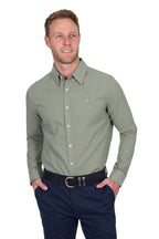 Thomas Cook Mens TC Linen L/S Shirt (T5S1122045) Sage