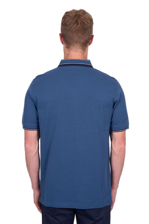 Thomas Cook Mens Ben Tailored Polo (T5S1506014) Blue Ocean