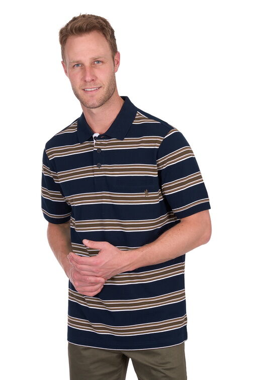 Thomas Cook Mens Anthony Polo (T5S1509020) Navy/Dark Tan
