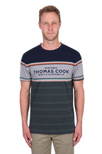 Thomas Cook Mens Dion S/S Tee (T5S1516007) Navy/Green