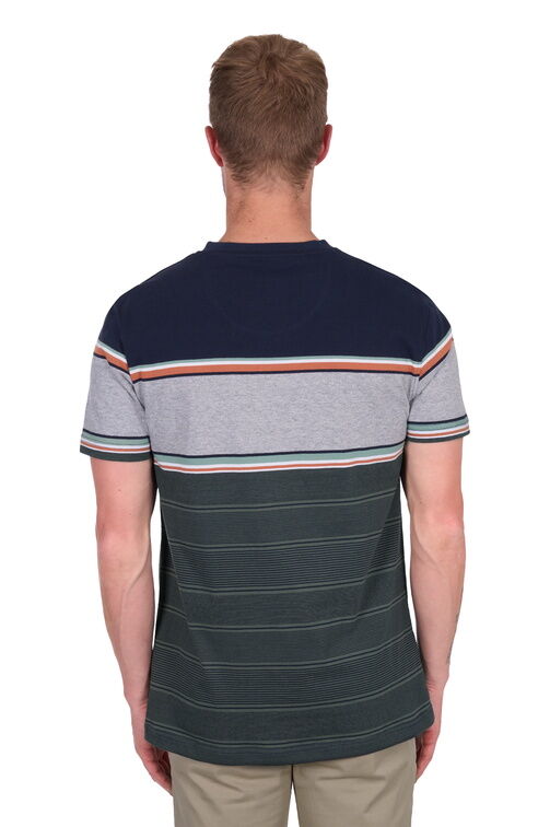 Thomas Cook Mens Dion S/S Tee (T5S1516007) Navy/Green