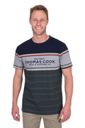 Thomas Cook Mens Dion S/S Tee (T5S1516007) Navy/Green