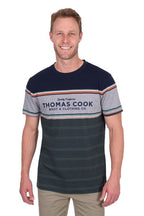 Thomas Cook Mens Dion S/S Tee (T5S1516007) Navy/Green