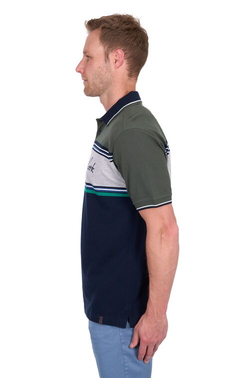 Thomas Cook Mens Andy Tailored Polo (T5S1521015) Navy/Green
