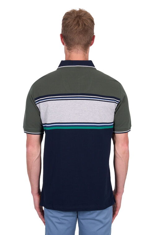 Thomas Cook Mens Andy Tailored Polo (T5S1521015) Navy/Green