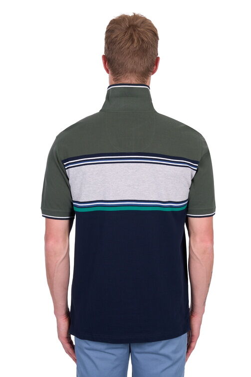 Thomas Cook Mens Andy Tailored Polo (T5S1521015) Navy/Green