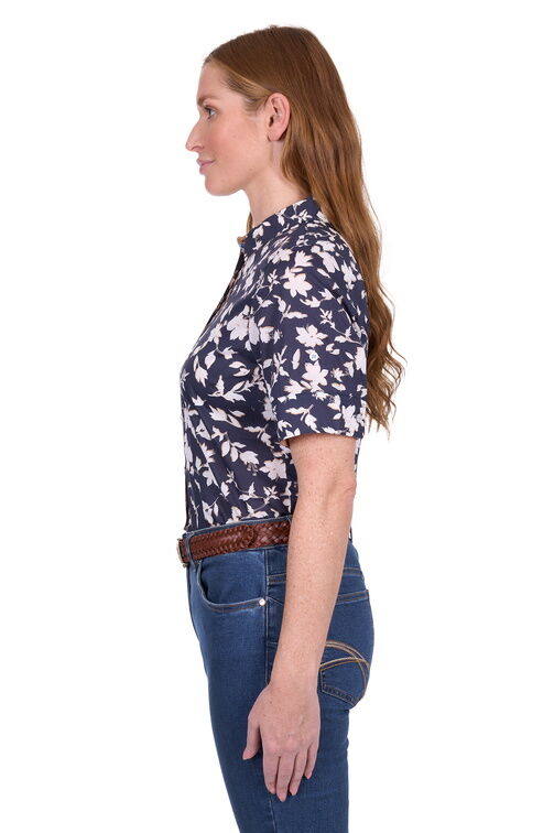 Thomas Cook Womens Celine S/S Shirt (T5S2125093) Navy/Tan