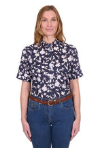 Thomas Cook Womens Celine S/S Shirt (T5S2125093) Navy/Tan
