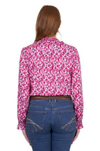 Thomas Cook Womens Ruby L/S Blouse (T5S2137090) Hot Pink
