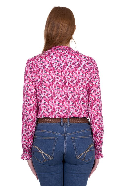 Thomas Cook Womens Ruby L/S Blouse (T5S2137090) Hot Pink