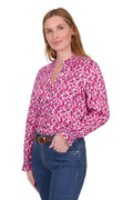 Thomas Cook Womens Ruby L/S Blouse (T5S2137090) Hot Pink