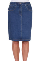 Thomas Cook Womens Lucy Denim Skirt (TCP2410064) Mid Wash