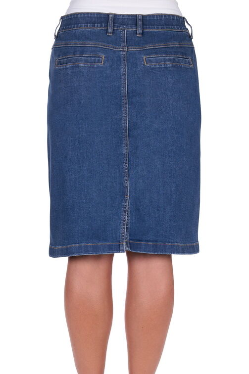 Thomas Cook Womens Lucy Denim Skirt (TCP2410064) Mid Wash