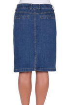 Thomas Cook Womens Lucy Denim Skirt (TCP2410064) Mid Wash