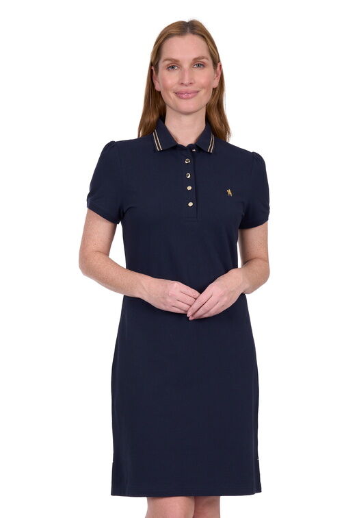 Thomas Cook Womens Traci S/S Polo Dress (T5S2411066) Navy