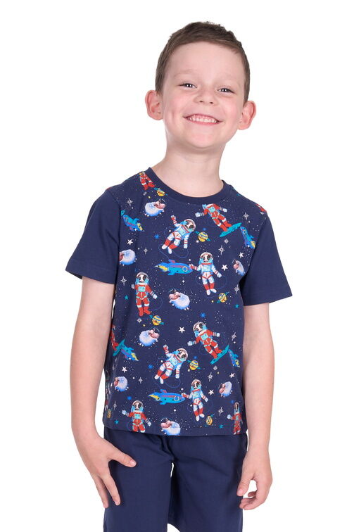 Thomas Cook Boys Galaxy S/S Pyjamas (T5S3901PJS) Navy