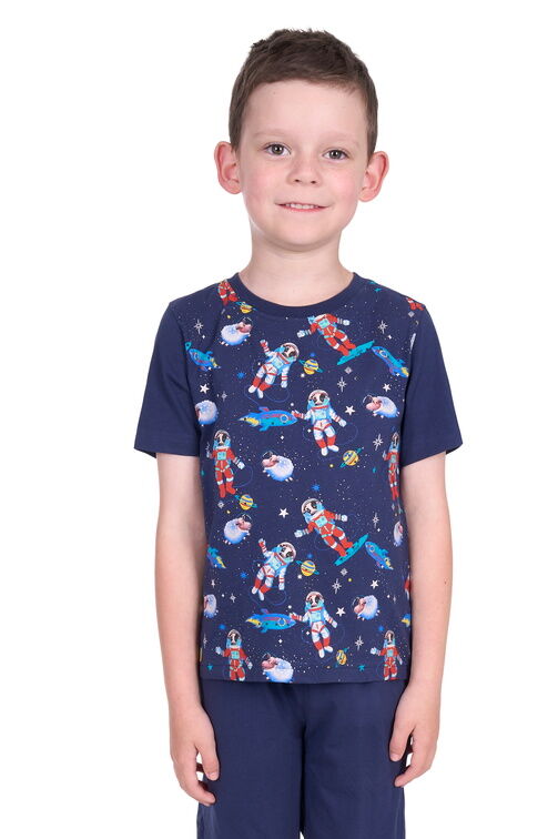 Thomas Cook Boys Galaxy S/S Pyjamas (T5S3901PJS) Navy