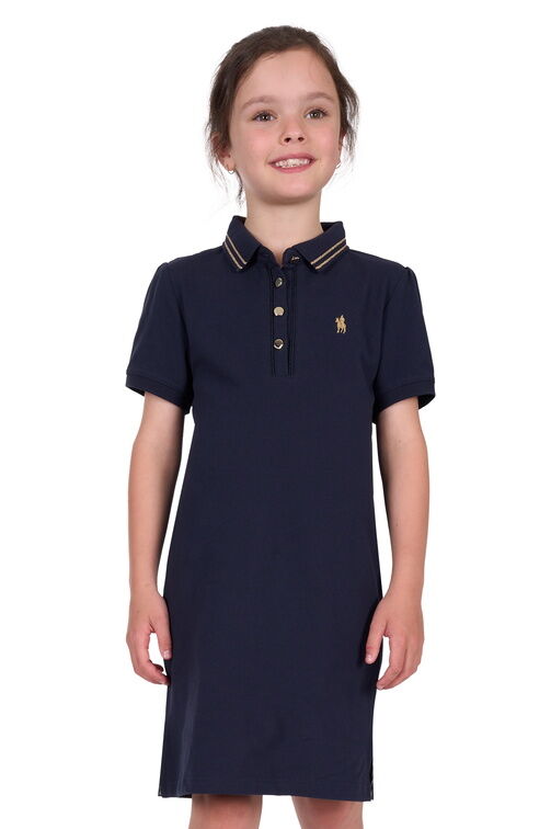 Thomas Cook Girls Traci S/S Polo Dress (T5S5408066) Navy