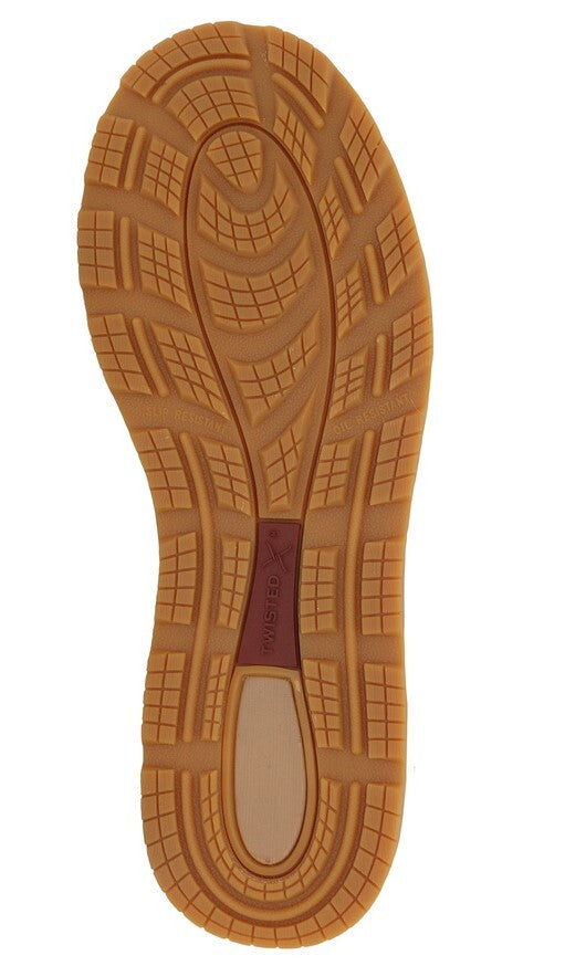 Twisted X Mens Cellstrech Wedge Slip-On Shoes (TCMCAX002) Lion Tan [SD]