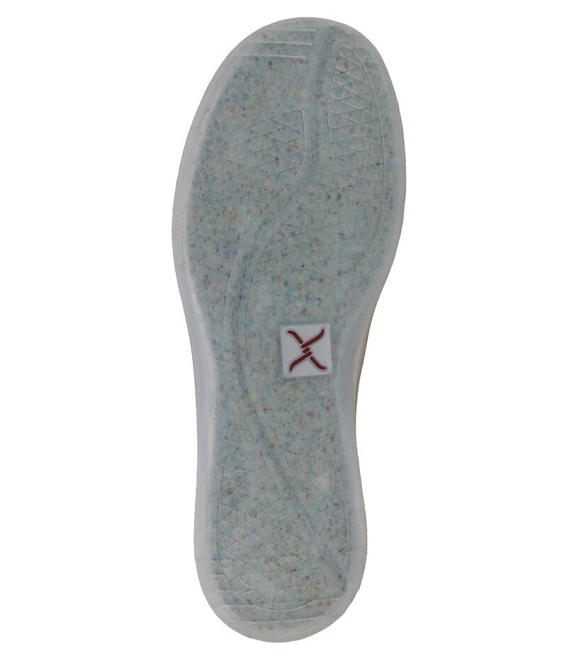 Twisted X Mens Canvas Slip On Moccasin Shoes (TCMRC0001) Khaki