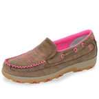 Twisted X Womens Stitch Cellstretch Slip On Shoes (TCWXC0055) Bomber/Blue/Pink