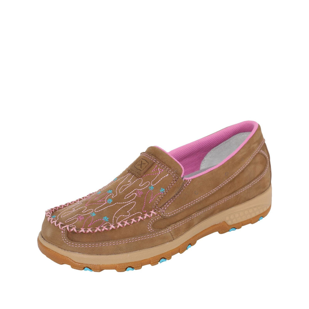 Twisted X Womens Cactus Cellstretch Slip On Shoes (TCWXC0066) Brown/Multi