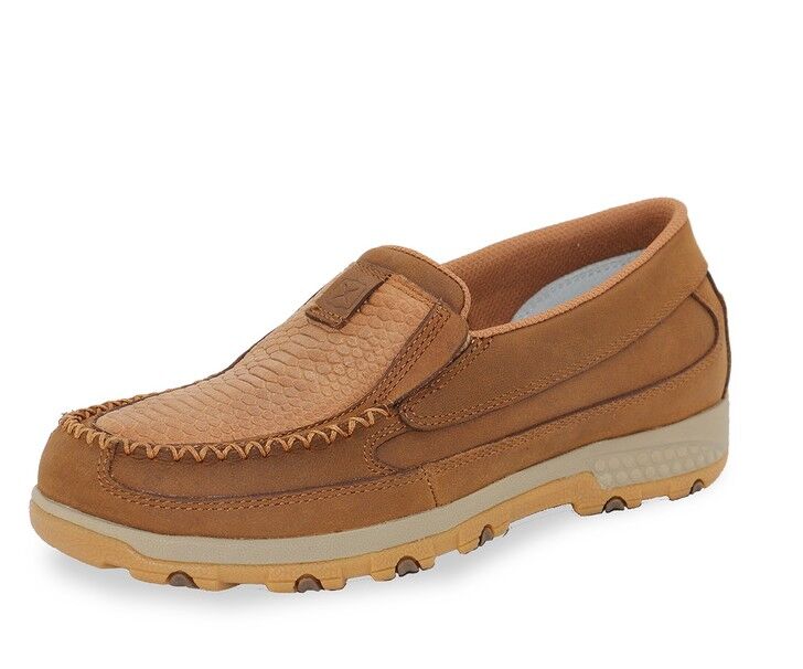 Twisted X Womens Snake Cellstretch Slip On Shoes (TCWXC0051) Brown [SD]
