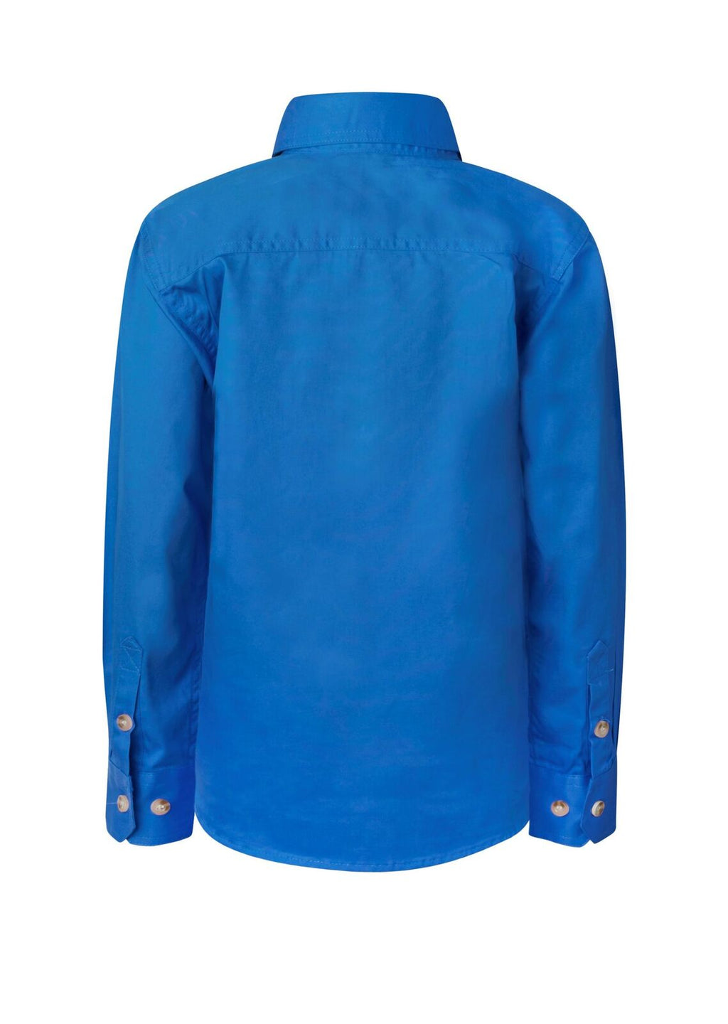 Workcraft Childrens Lightweight Closed Front L/S Cotton Drill Shirt (WSK131) Cobalt Blue