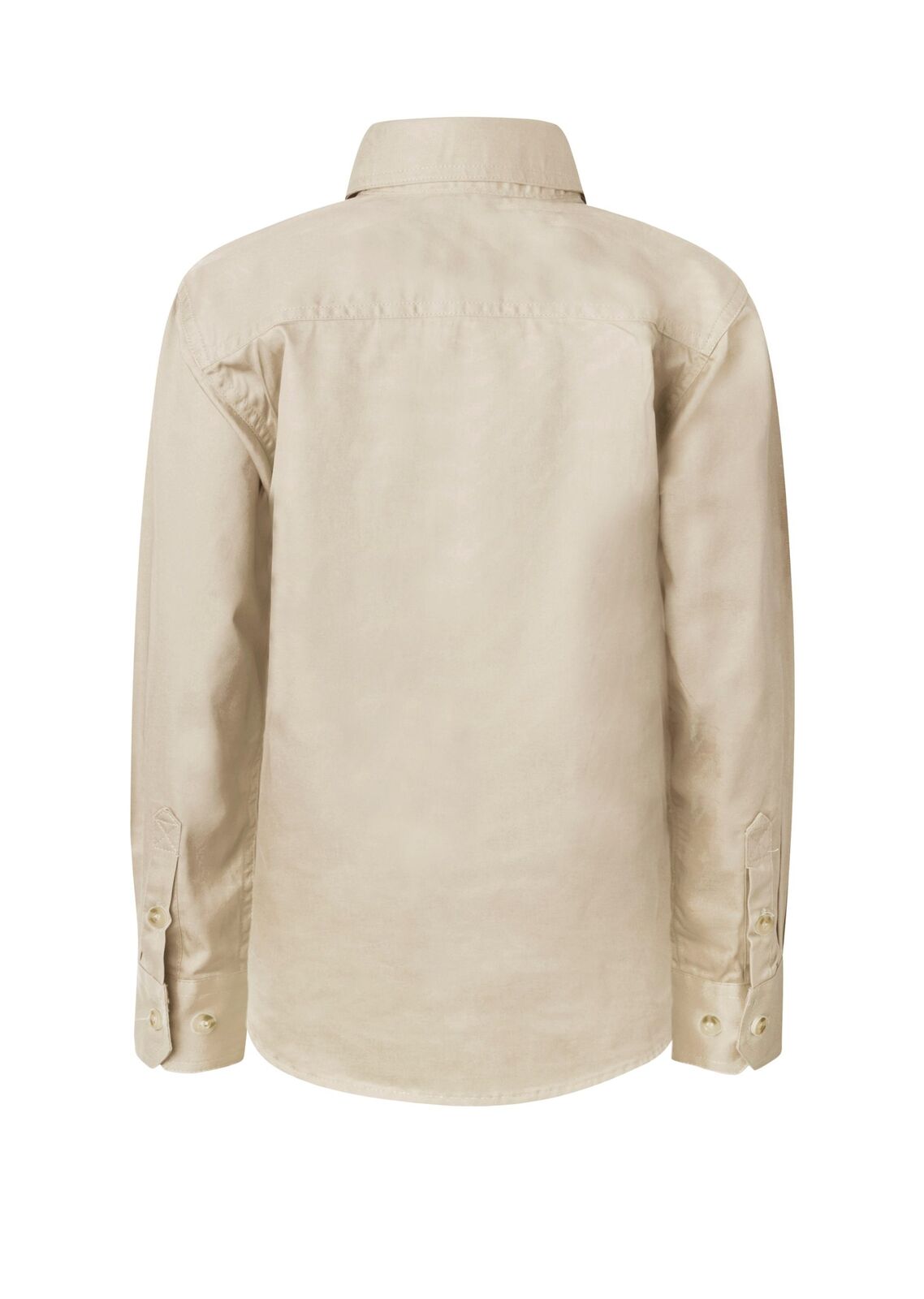 Workcraft Childrens Lightweight Closed Front L/S Cotton Drill Shirt (WSK131) Cream