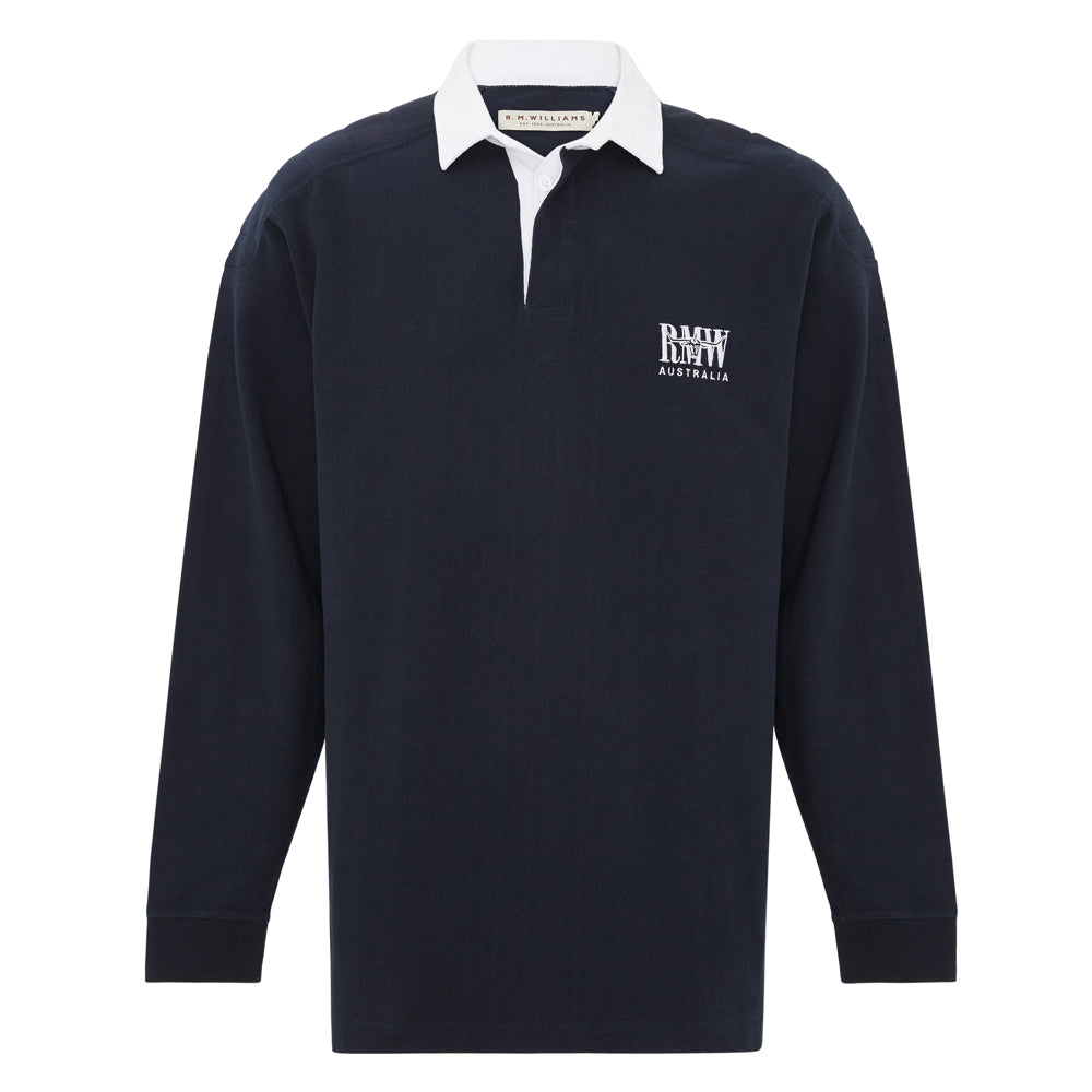 R.M.Williams Mens Classic Shoulder Rugby (KR200JE4502) Navy