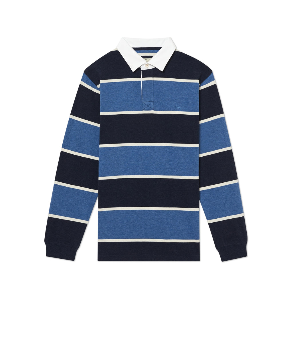 R.M.Williams Mens Tweedale Rugby (KR200JSFW01) Blue Navy White [SD]