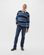 R.M.Williams Mens Tweedale Rugby (KR200JSFW01) Blue Navy White [SD]