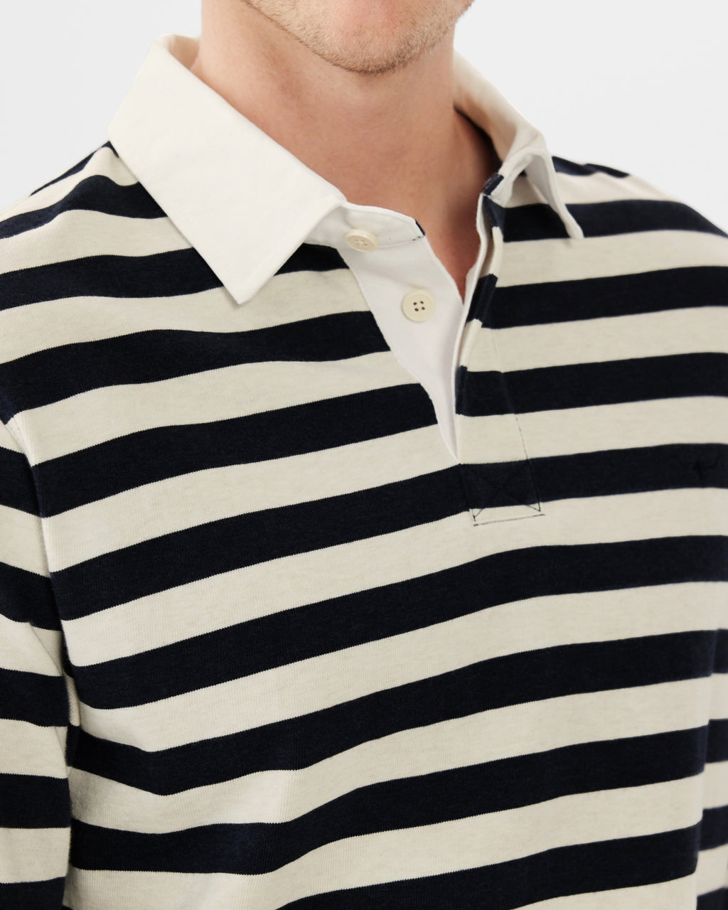 R.M.Williams Mens Tweedale Rugby (KR200JS3P01) Navy Cream [SD]