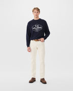 R.M.Williams Mens Gladstone Crew Neck Jumper (KC400FLQ801) Dark Navy [SD]