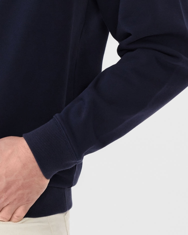 R.M.Williams Mens Gladstone Crew Neck Jumper (KC400FLQ801) Dark Navy [SD]