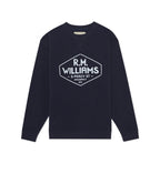 R.M.Williams Mens Gladstone Crew Neck Jumper (KC400FLQ801) Dark Navy [SD]