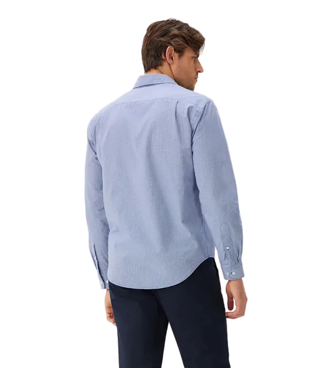 R.M.Williams Mens Classic L/S Shirt (SH201PSF801) Blue Check