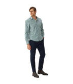 R.M.Williams Mens Classic L/S Shirt (SH201PLS601) Green Blue