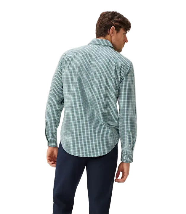 R.M.Williams Mens Classic L/S Shirt (SH201PLS601) Green Blue