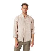 R.M.Williams Mens Classic L/S Shirt (SH201LI8301) Oatmeal