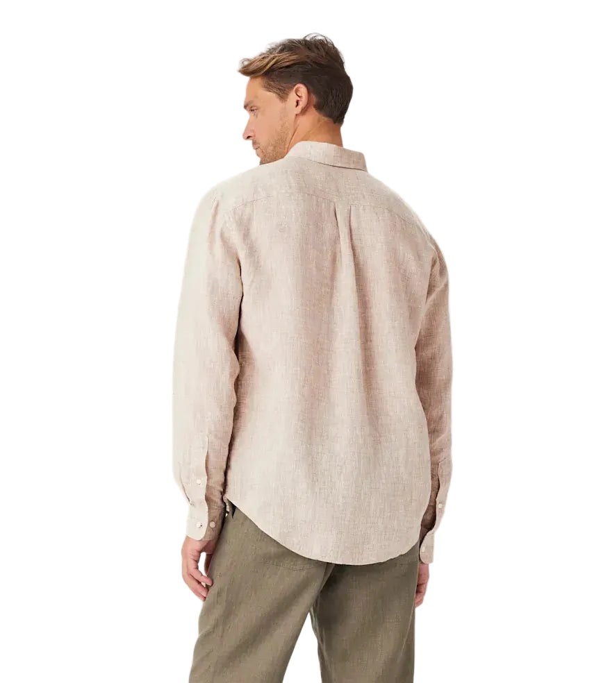 R.M.Williams Mens Classic L/S Shirt (SH201LI8301) Oatmeal